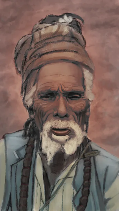acbarth // 0008 // an older man with weathered skin