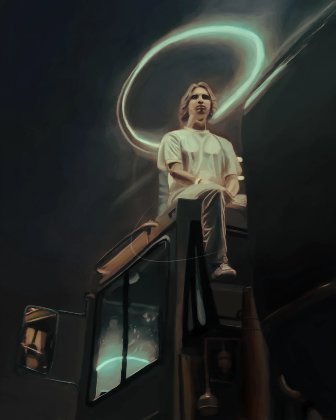 acbarth // 0010 // a person sitting on top of a truck