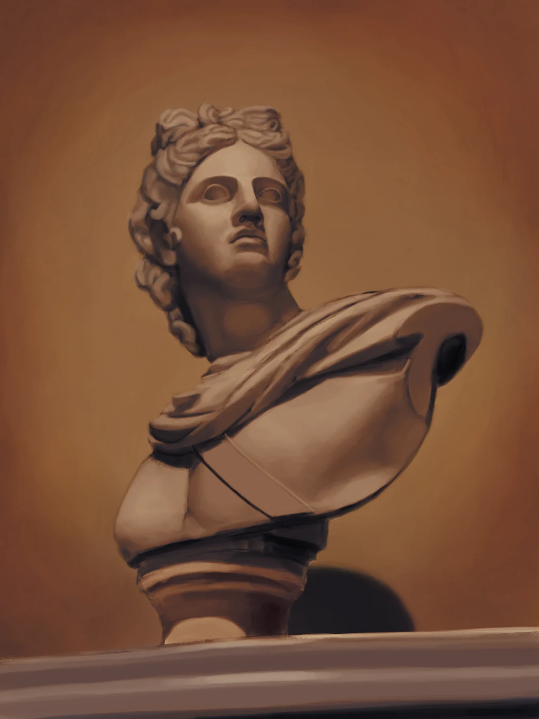 acbarth // 0013 // marble bust on a shelf