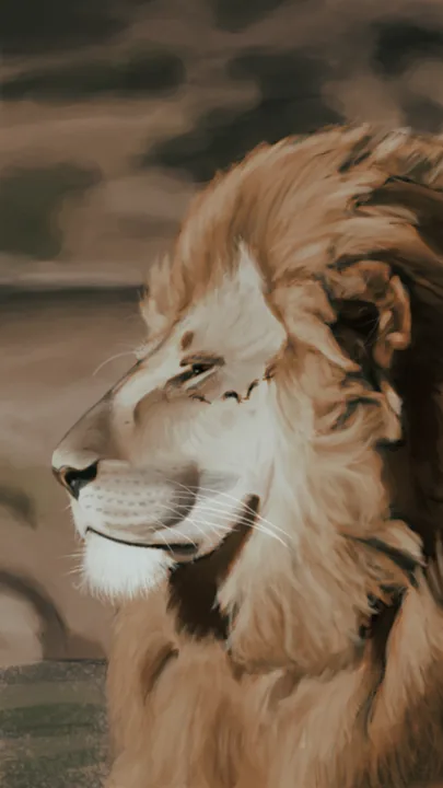 acbarth // 0014 // a lion