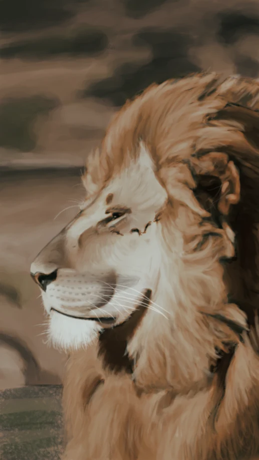 acbarth // 0014 // a lion