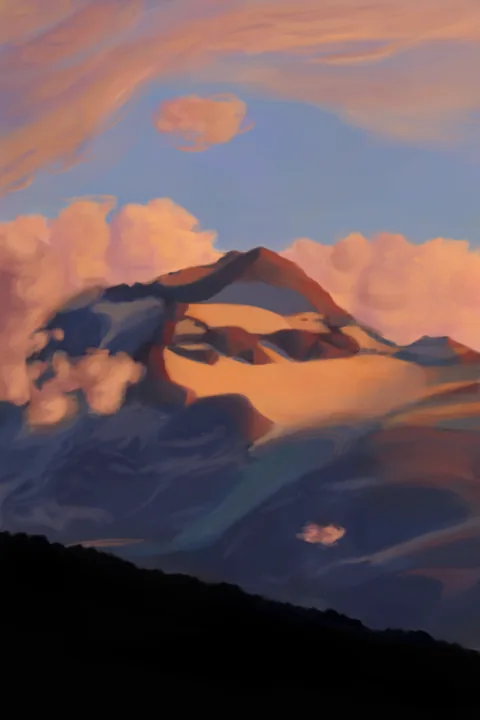 acbarth // 0015 // mountain at sunset