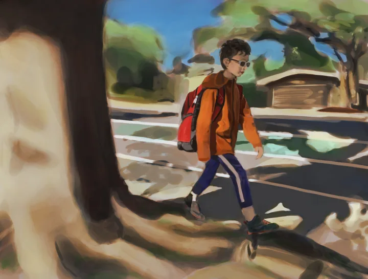 acbarth // 0020 // walking to school