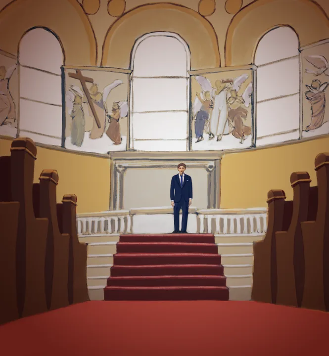 acbarth // 0021 // a bridegroom waits in memorial church